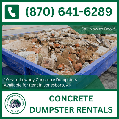 Jonesboro Concrete Dumpster Rental